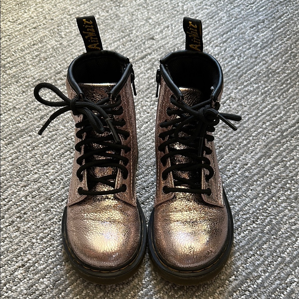 Dr. Martens 1460 Juniors Metallic Pink Boots